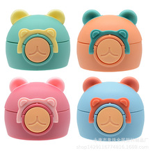 小萌兔儿童保温杯盖子卡通吸管杯盖水杯盖配件不通用