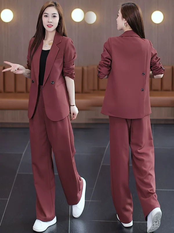 Classic suit, set, (Physicals), plus size, high-quality style