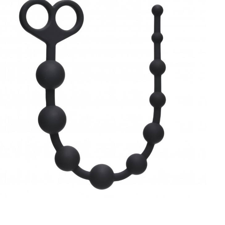 Xingwan juguetes sexuales atrio tapón anal aparato anal silicona en forma de corazón cuentas con cuentas redondas de seis cuentas