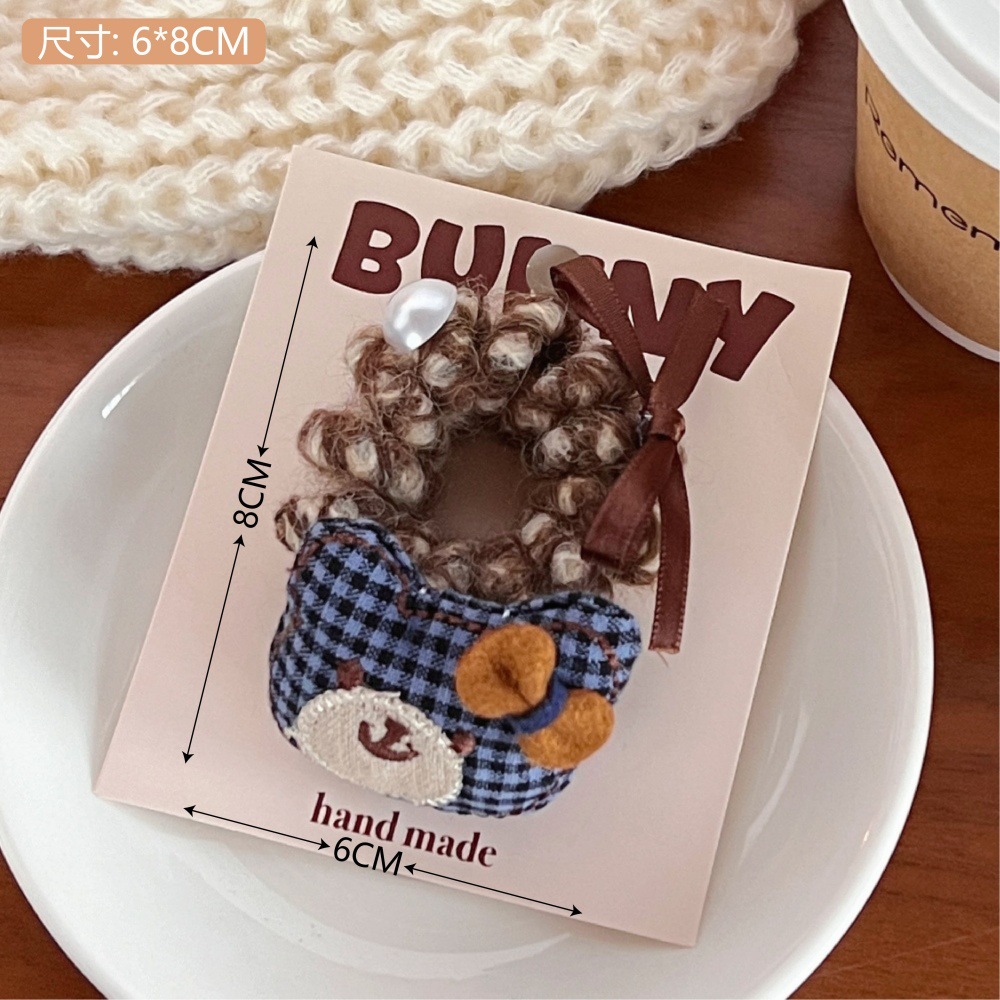 Caricatura encantadora oso de dibujos animados boca de pato clips para el cabello corazón de una niña muñeca de peluche salvaje rompiendo el cabello de mar clips para el cabello