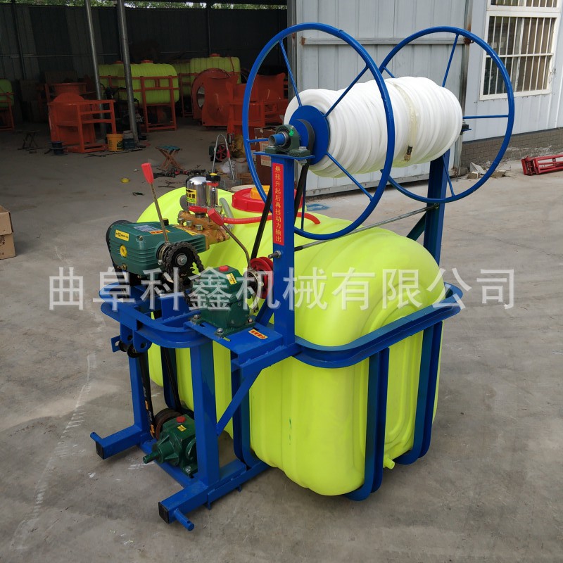 四轮背负式喷雾机 500升轴传动自动卷管打药机 果树园林喷药机