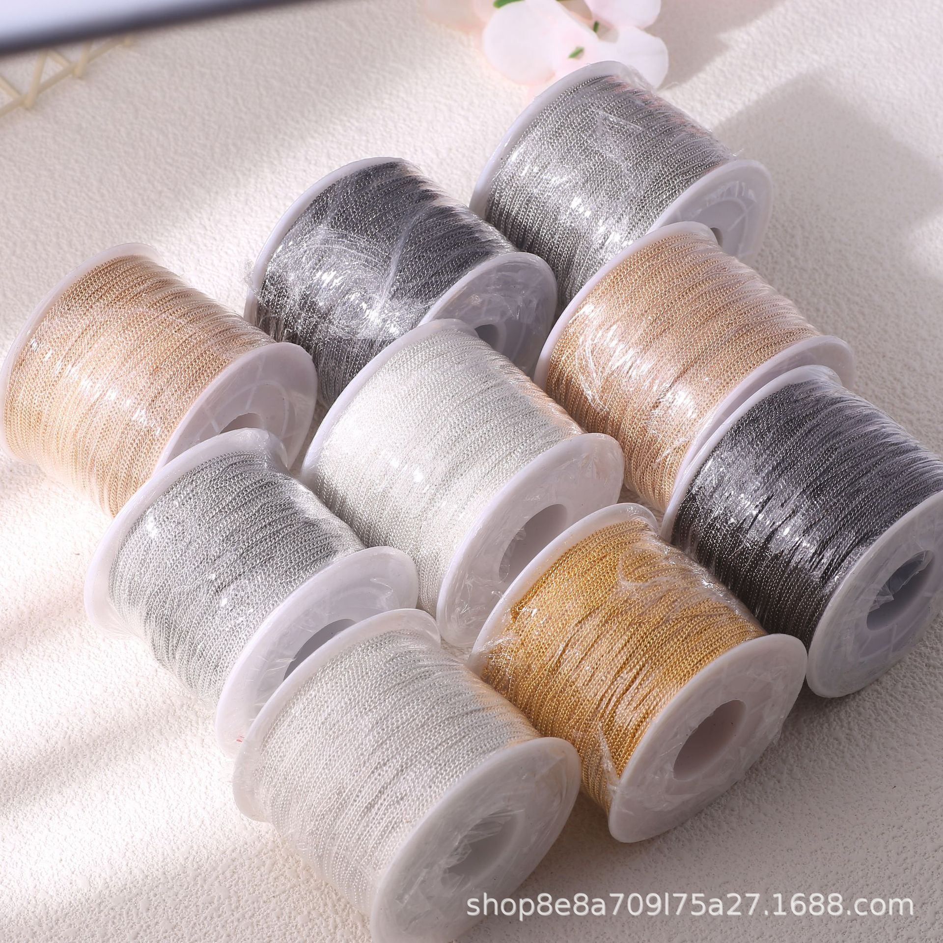 Net red explosions nail steel ball chain chain jewelry wholesale nail accessories fine chain manufacturers