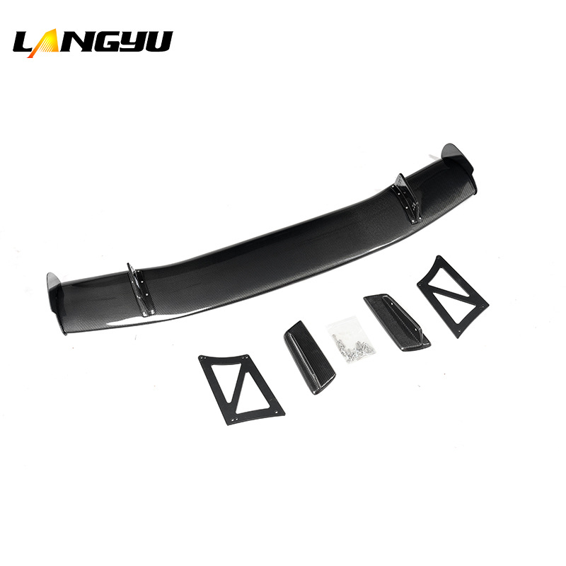 Langyu is suitable for Honda Type-R FD2 carbon fiber rear wing, modified JS style carbon fiber rear spoiler