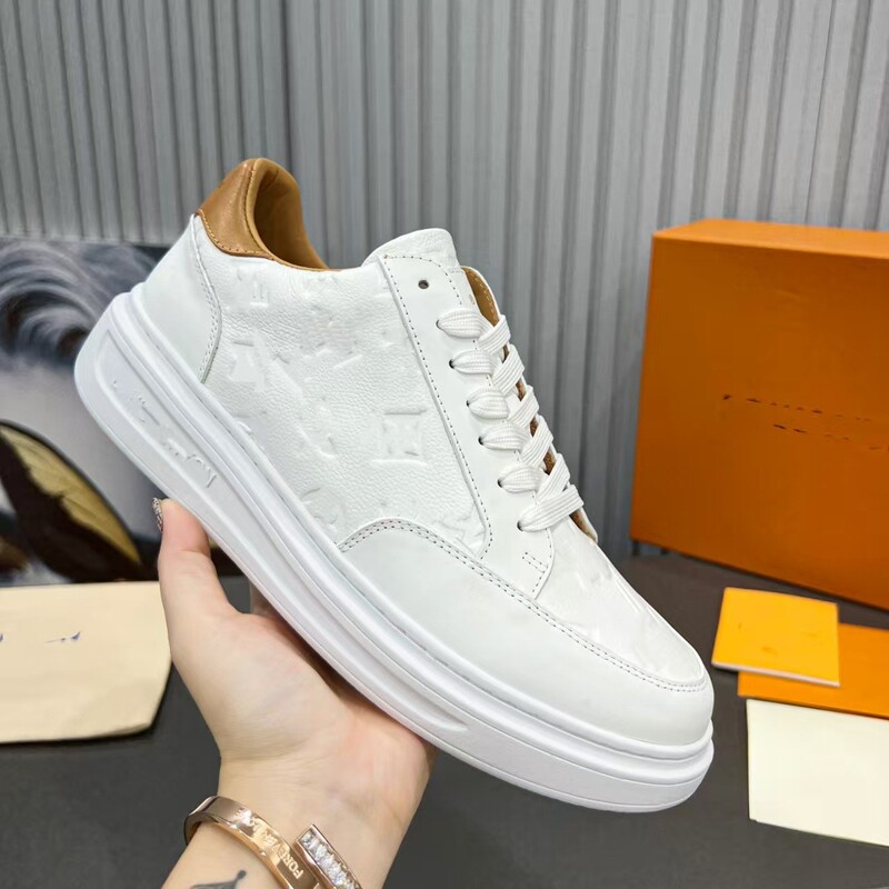 Cross-Border Casual Sneakers for Men, New Model 26, Genuine Leather Embossed Breathable Thick-Soled Height-Increasing Light Luxury Business Men's Shoes for Export Cross-Border Casual Sneakers for Men, New Model 26, Genuine Leather Embossed Breathable Thick-Soled Height-Increasing Light Luxury Business Men's Shoes for Export