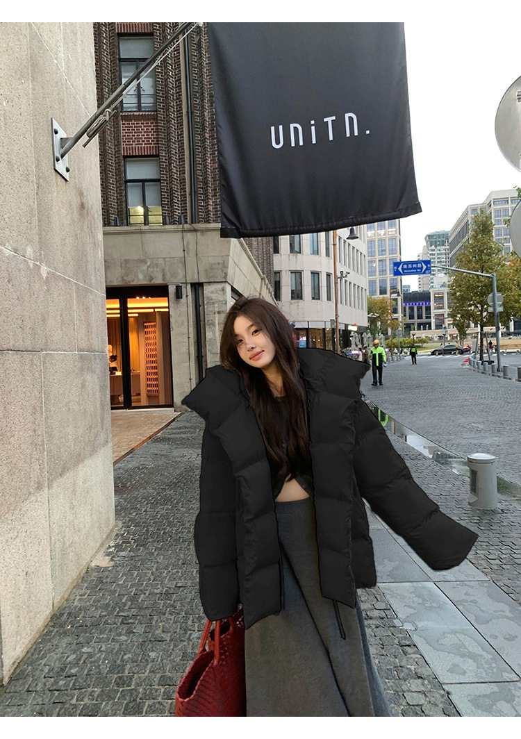 New Candy Color Down Cotton Padded Jacket Women Coat Korean Chic Puffer Jacket Thick Warm Outerwear Women's Clothes Short Parkas