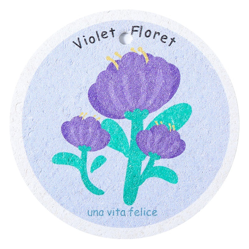 Pulpa de madera algodón plato paño cocina esponja creativa de dibujos animados absorbente eliminación de aceite redondo comprimido pulpa de madera cepillo plato cepillo