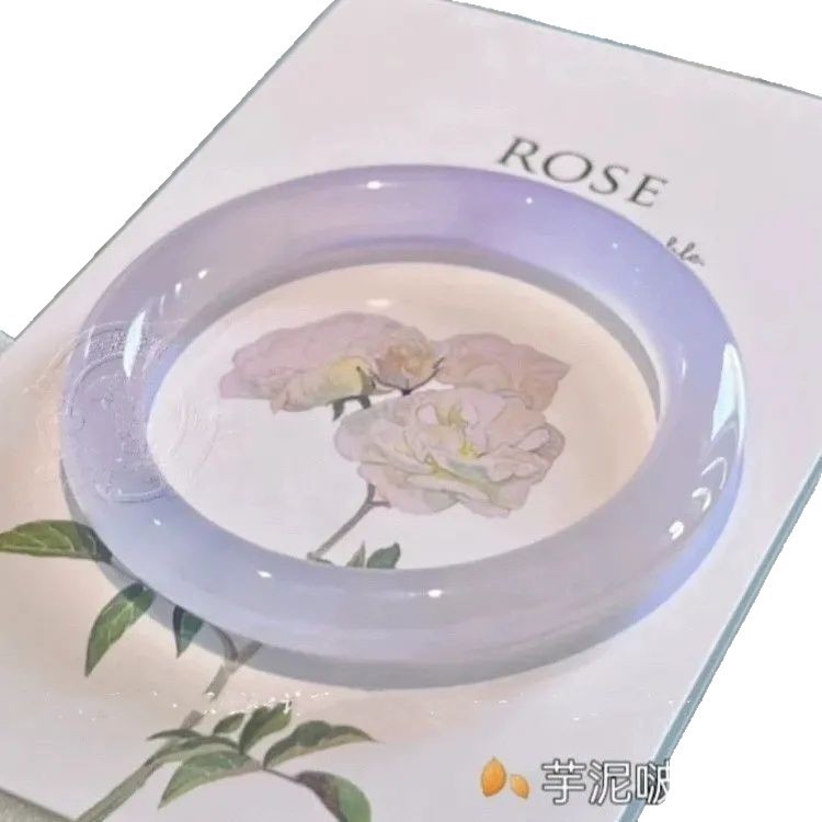 超仙白月光手镯小众设计古风中式韵味配饰清透感纯白镯子百塔手饰|undefined