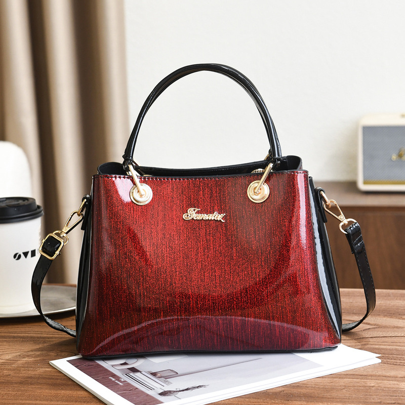 Dropshipping Wholesale Bags 2026 New Fashion Handbags for Women Patent Leather Middle-Aged Women's Bags Mom Bags Crossbody Bags Dropshipping Wholesale Bags 2026 New Fashion Handbags for Women Patent Leather Middle-Aged Women's Bags Mom Bags Crossbody Bags