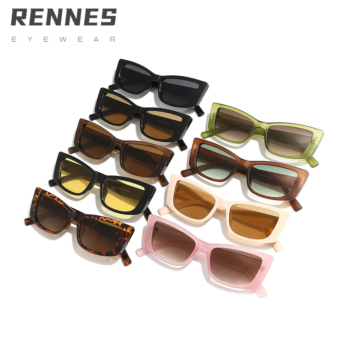 Nuevas gafas de sol de ojo de gato de marco pequeño retro con bisagra de metal para hombres y mujeres, gafas de sol de sombra callejera de alta gama Sunglass