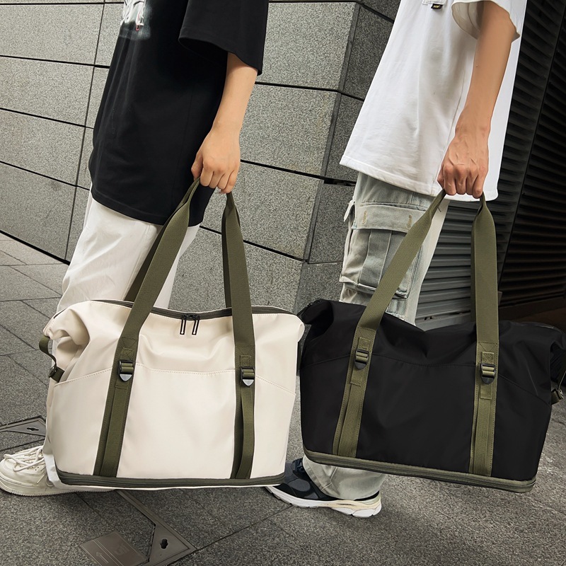 Bolsa de nylon simple nueva bolsa de viaje ligera de gran capacidad bolsa deportiva de ocio bolsa de mano image 5