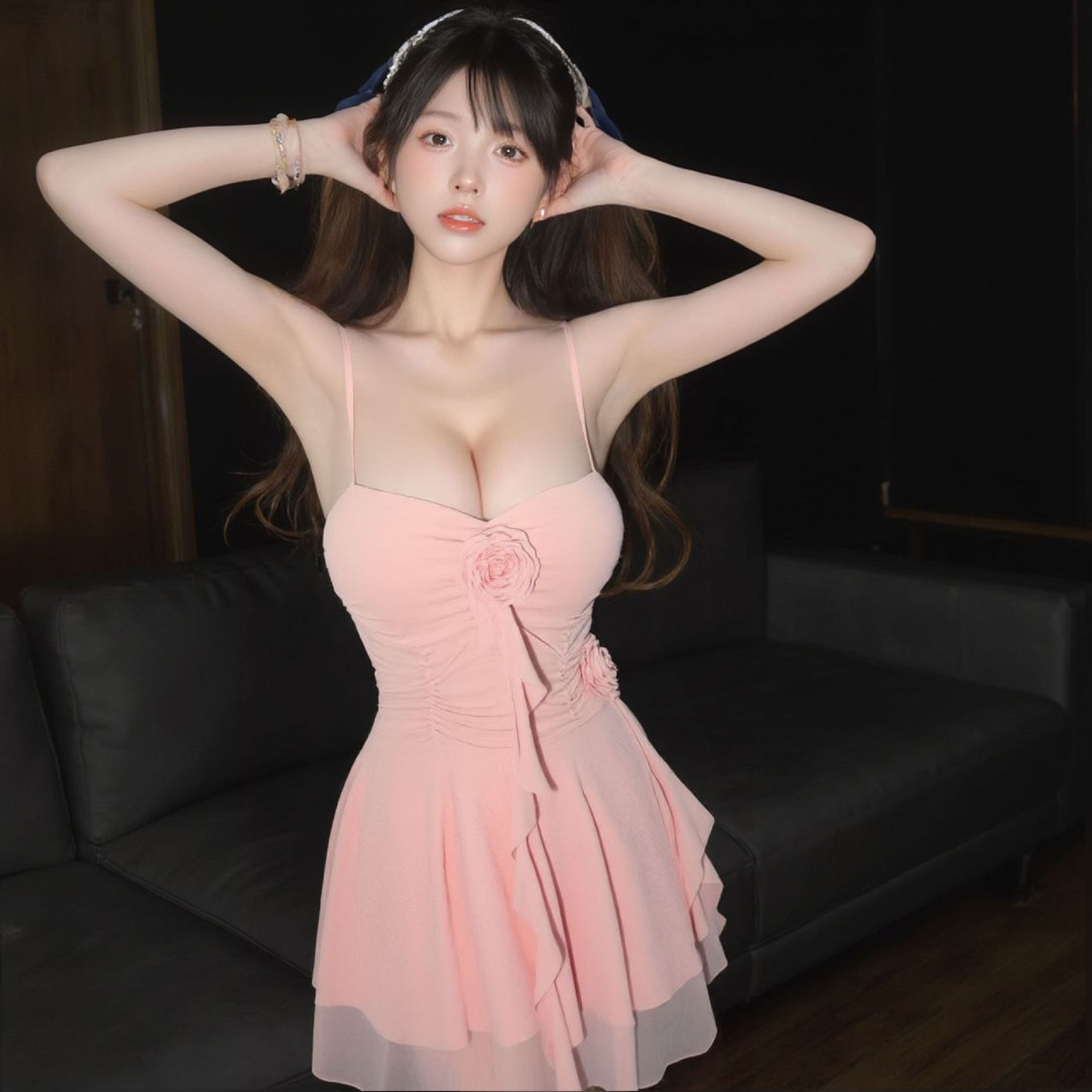 분홍색