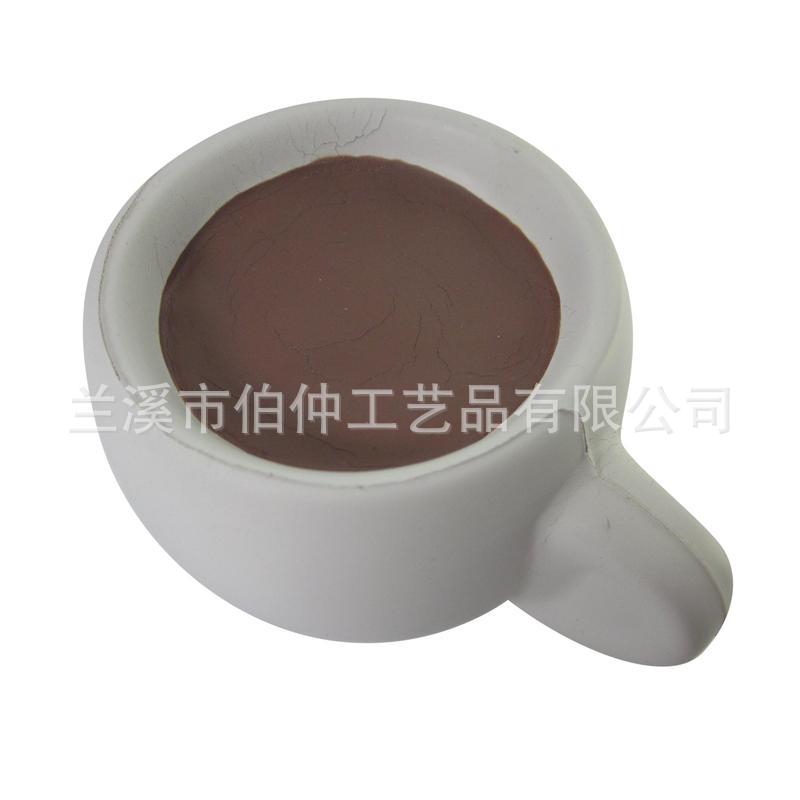 亚马逊新款茶杯 PU压力球 摄像道具逼真 logo加印厂家直供