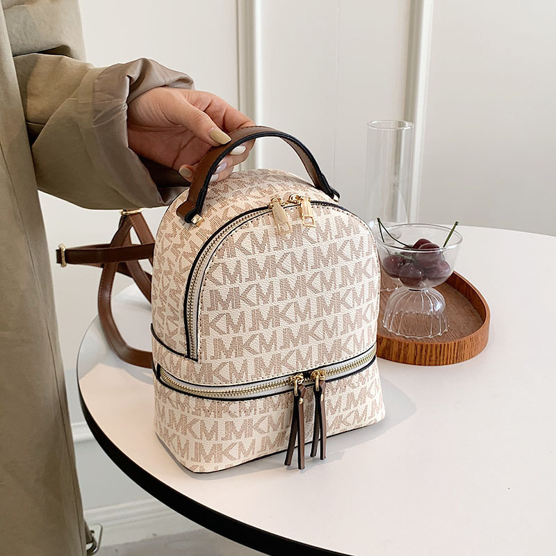 Cross-Border Wholesale Women's Backpacks, Women's Travel Backpacks, Women's Letter-Print Backpacks, High-End Fashion Versatile Backpacks