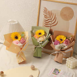 教师节花束毕业季礼物向日葵花束  香皂花束 520情人节玫瑰花束