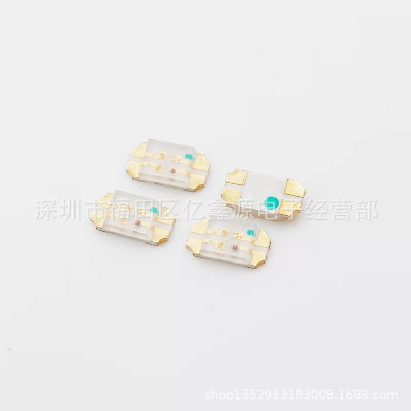 Светодиодные кристаллы 1206 красный, желтый, зеленый двухцветные; 1206RGB; 1206 передний одиночный двухцветный золотая плата, золотая нить