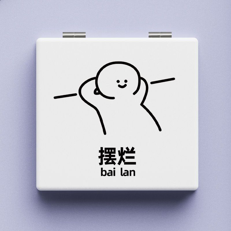 Lindo espejo pequeño Sanrio Kulomi espejo de maquillaje portátil de alto valor espejo de maquillaje portátil dormitorio de estudiantes espejo de maquillaje plegable