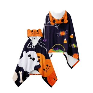 Halloween Cloak Cloak Falai Velvet Home Children Adult Amazon European and American Cross-Border Foreign Trade Specially Designed for Cartoons