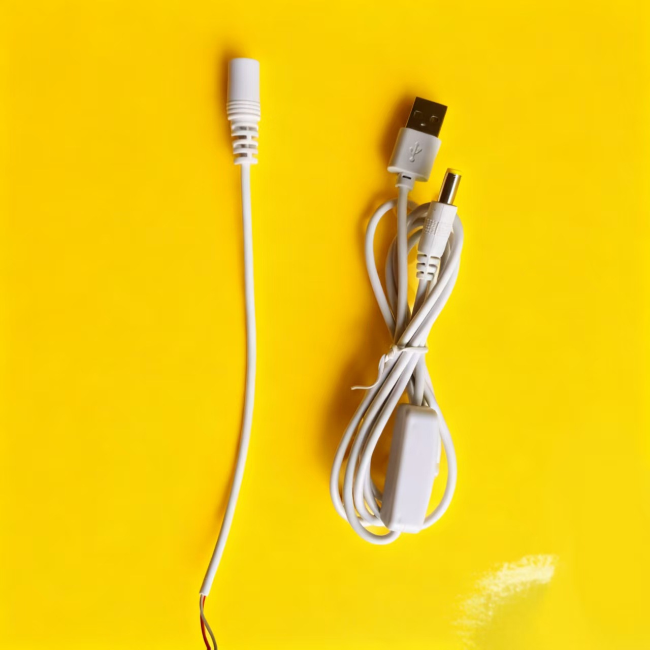 20公分5.5单头线 小夜灯控制线 5.5母座501开关线 低压低伏通电线