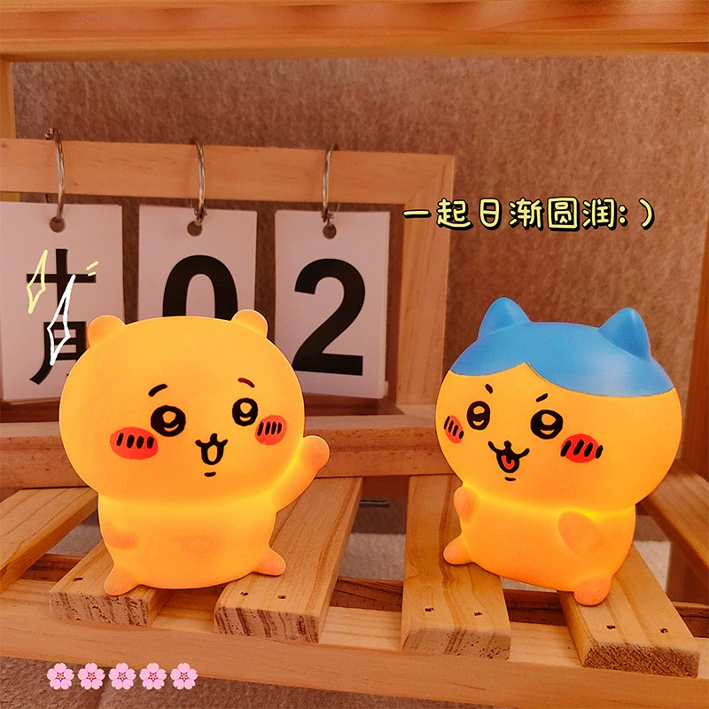Ночник-игрушка Usachi Chiikawa, 10 см, мягкий светящийся силикон, на батарейках
