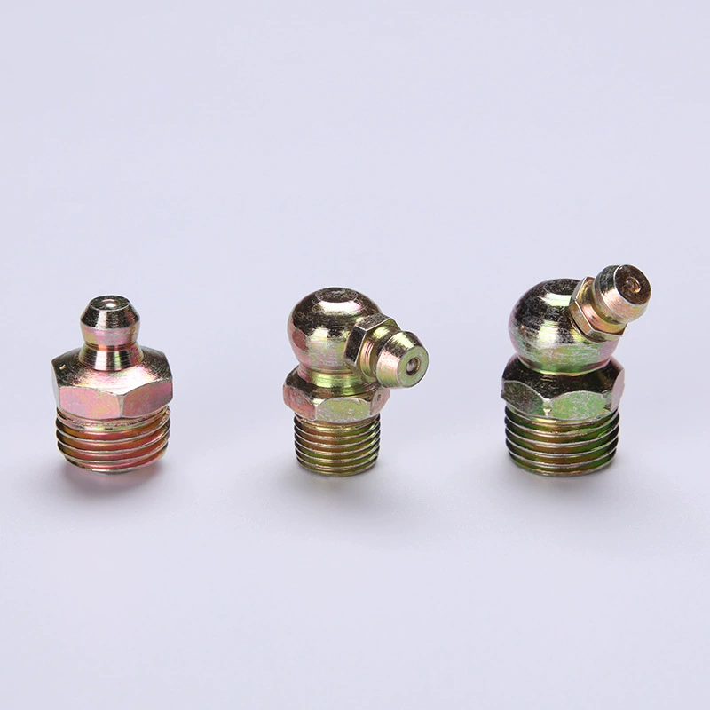 樱芝雪 Supply M10*1 color zinc straight oil nozzle, curved oil nozzle, double-ended iron oil nozzle, supplied by the manufacturer