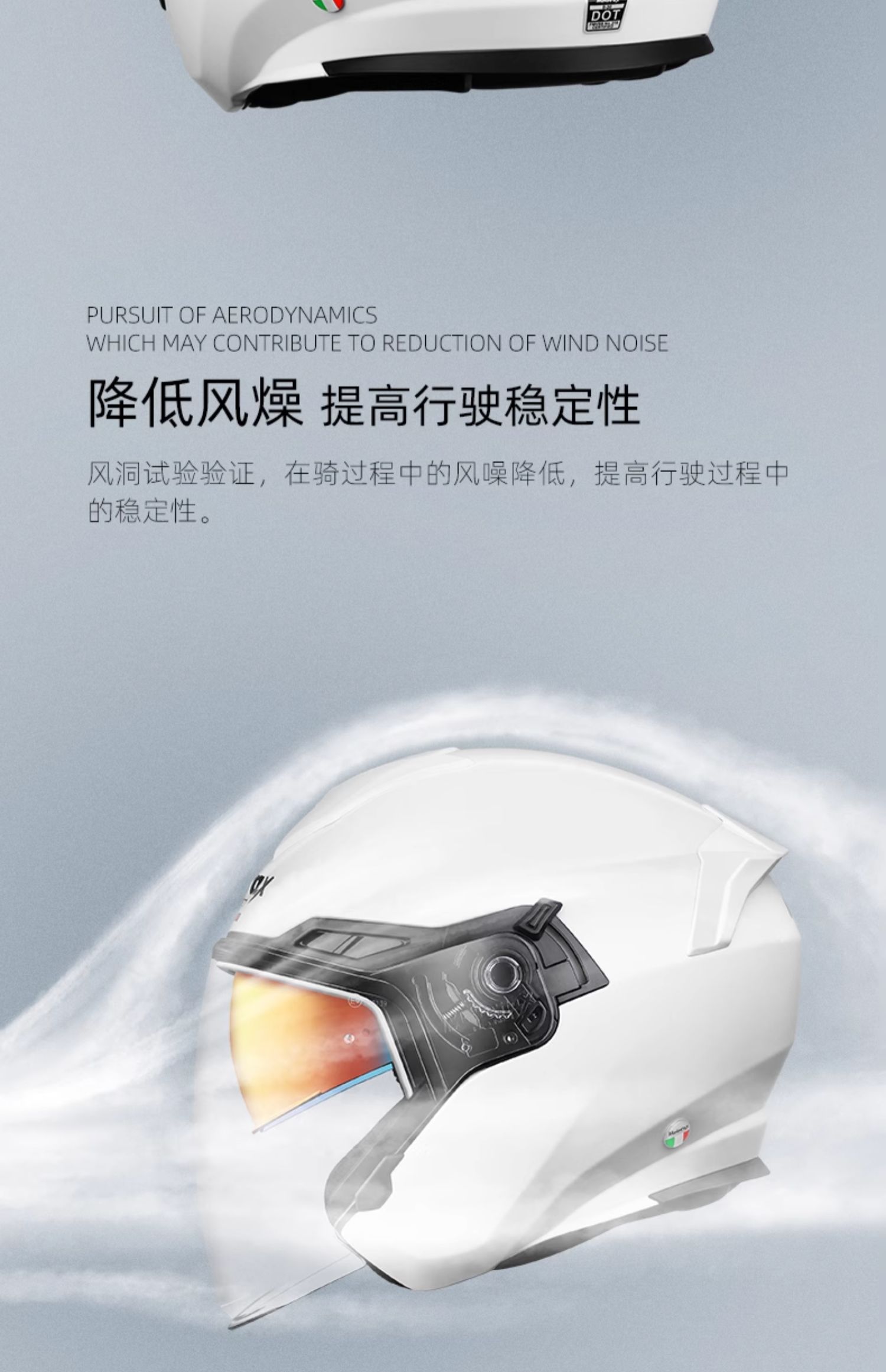 Motorax S30 Motorcycle Helmet Half Helmet Summer Scooter Bluetooth Dual Lens