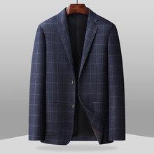 一件代发男士休闲贴袋西装蓝灰色深蓝色其他现货整单直筒型单