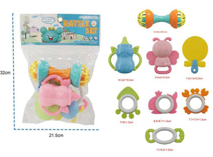 Newborn Baby Hand Rattle Toy 0-1 Year Old Baby Educational Early Education Grasping Chewable Teether UL 143762