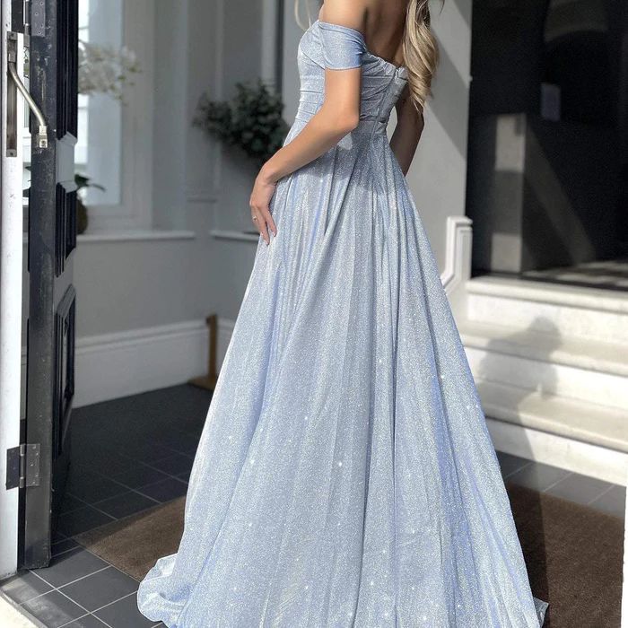 Women's Strapless Dress With Flash Split_voghion.com