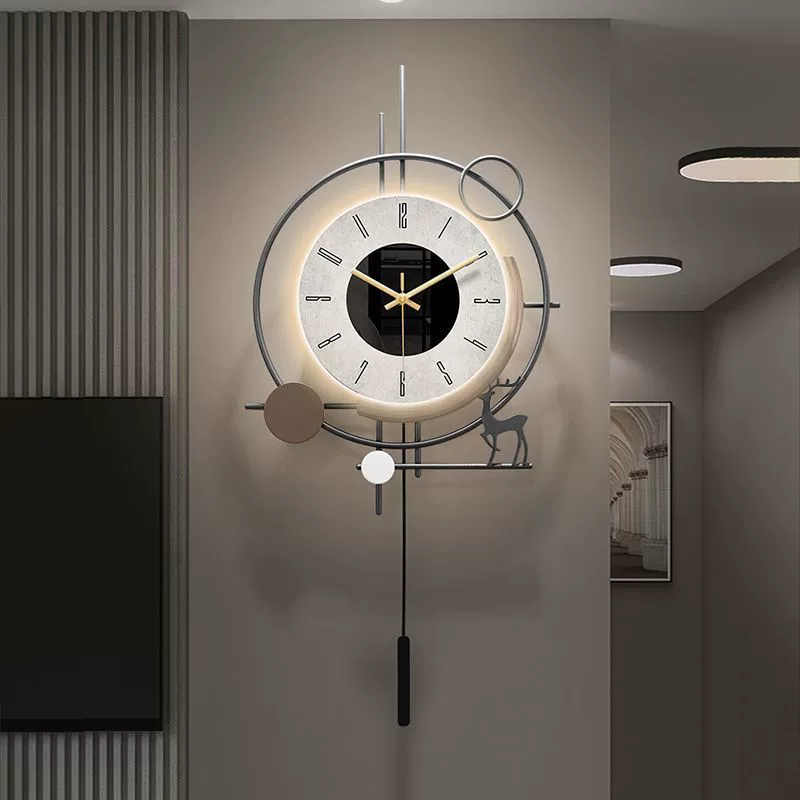 Creative wall pocket watch, light luxury style, high-quality style