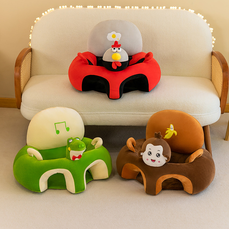 Nuevo asiento de aprendizaje de dinosaurios para bebés sofá conejo silla de seguridad para bebés anti-rolling al por mayor transfronterizo