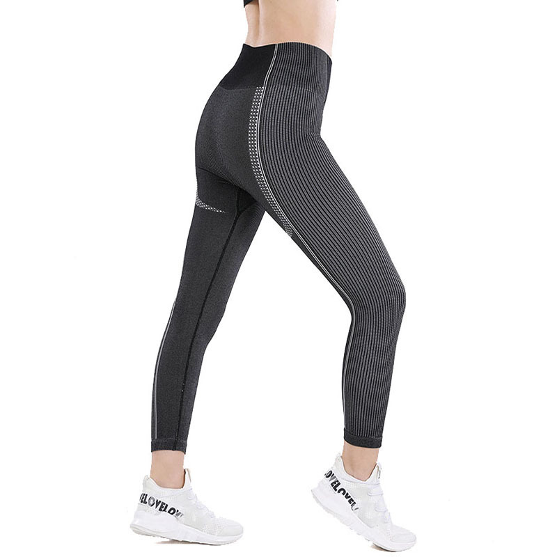 Seamless back Hollow Fast Dry t-shirt and high-waist and high-Elastic pants Fitness Yoga two-piece set nihaostyles wholesale clothing NSOUX85033