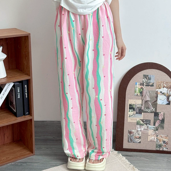 Pants-Rainbow strip (cloud cotton fabric)