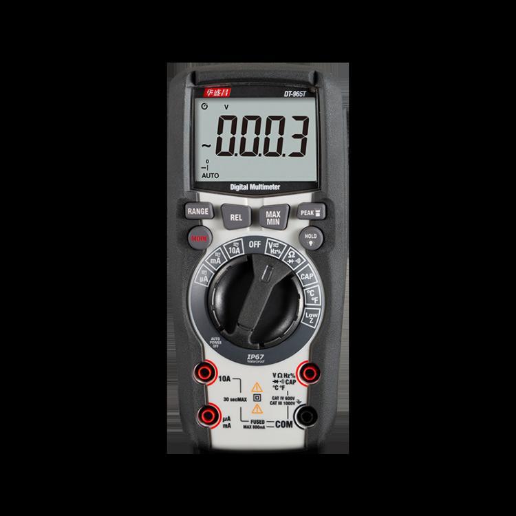 CEM华盛昌工业级真有效值万用表全自动量程电压电流测量DT-965