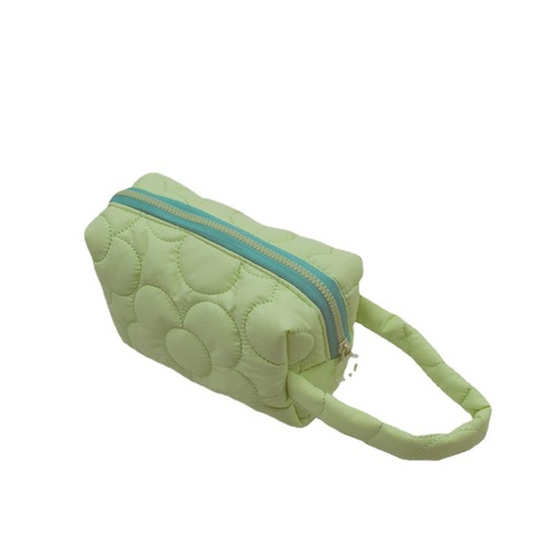 ins cosmetic bag women's large-capacity pencil bag multi-functional washing portable storage bag candy color simple hand wallet