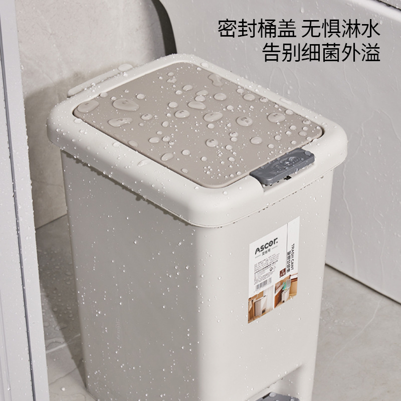 Sufashion 家庭用ゴミ箱 新しいスタイルのキッチン、バスルーム、トイレ、リビングルーム、寝室の隙間用の足踏み式ゴミ箱|undefined
