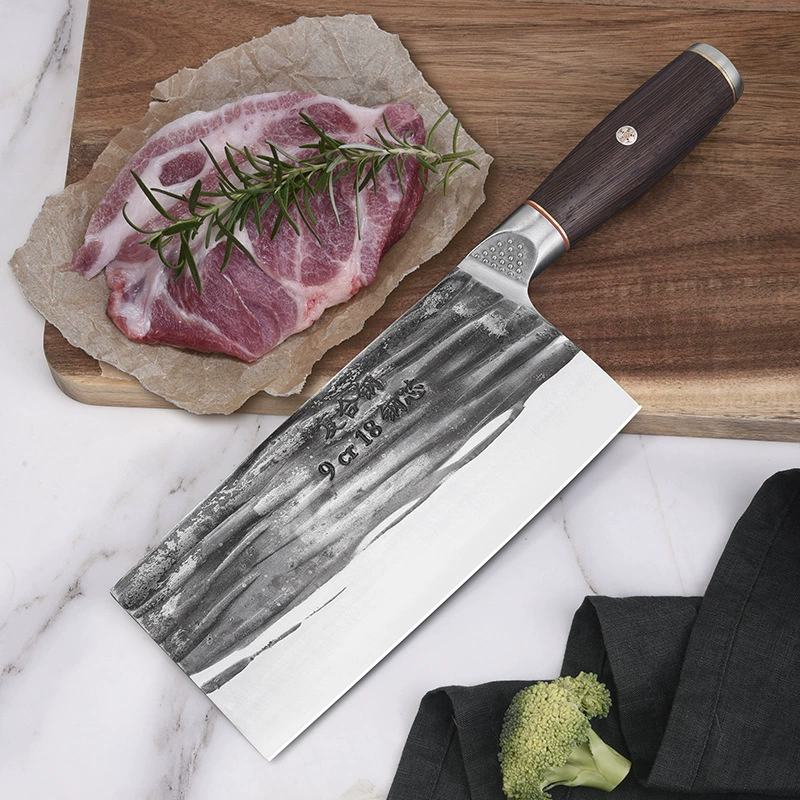 Ручная ковка кухонного ножа, острые «крылья курицы» древесный вкус, чистая ручная ковка китайского стиля, резной нож поварской кухонный нож домашний