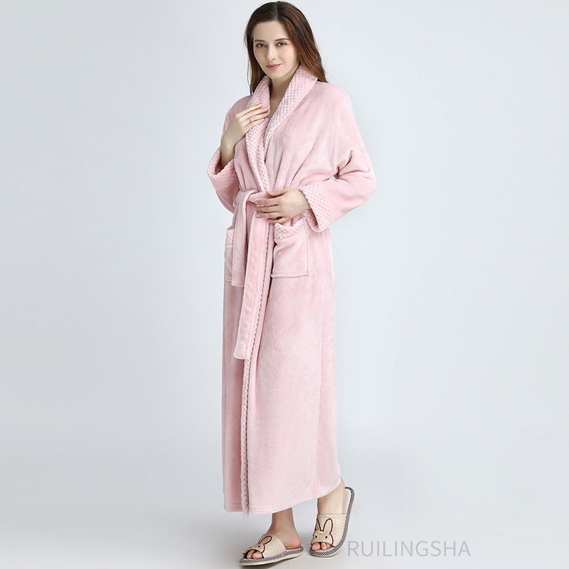 Pink women's collar, lengthened, thickened and warm