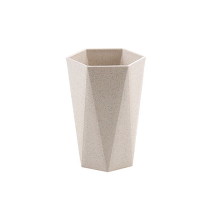 Set de gobelets à dents en paille de blé support diamant maison_voghion.com