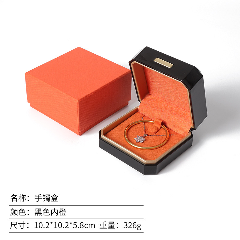 Caja de joyería lacada de alta calidad, caja de regalo de joyería, caja de anillo, collar, caja de embalaje de joyería, sensación de alta calidad image 19