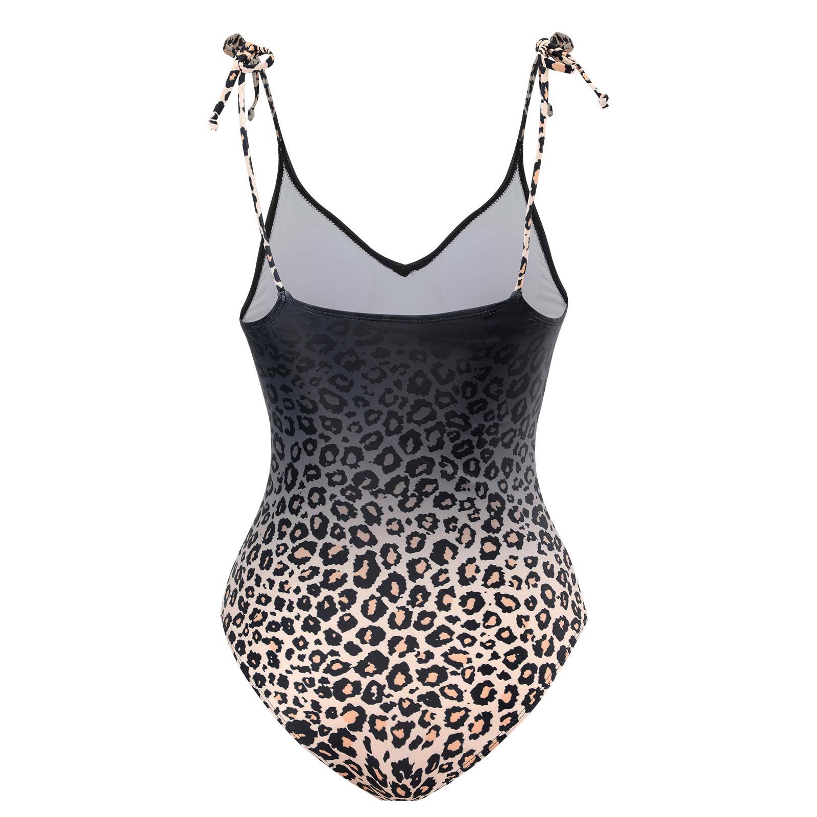 Women's Fashion Leopard Backless One Piece display picture 2