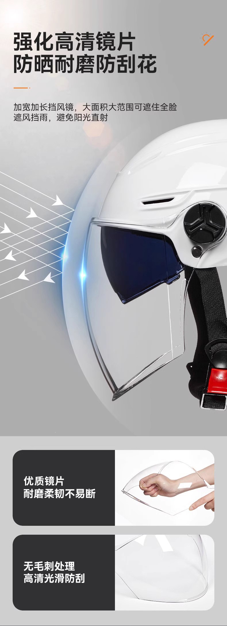 3C Certified Mustang-Style Motorcycle Large Helmet, New National Standard, Unisex Electric Vehicle Summer Safety Helmet