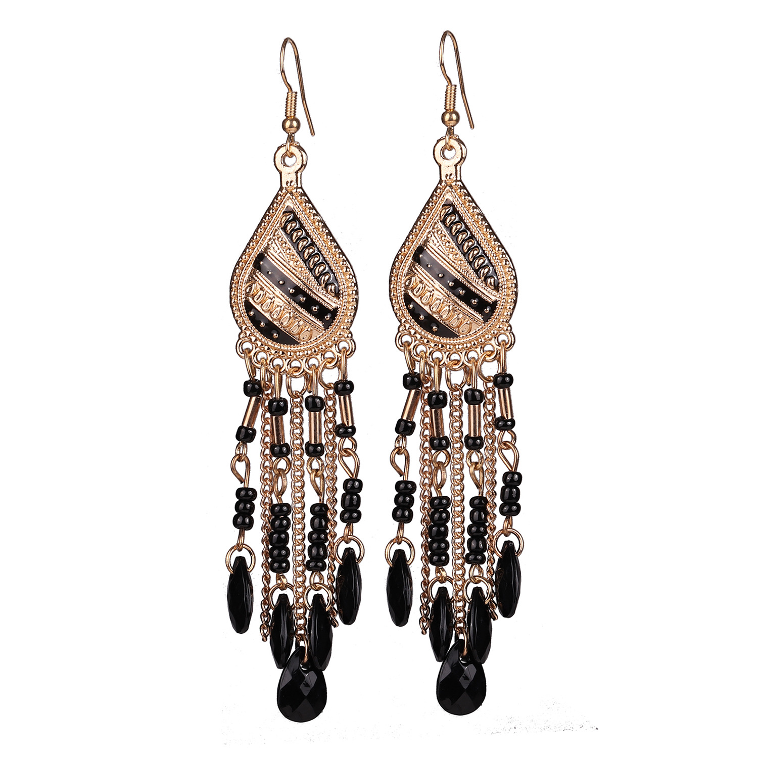 25g Weight Drop Earrings Classification 1 Pair Quantity Wholesale Jewelry 1 Pair Ethnic Style Water Droplets Alloy Drop Earrings
