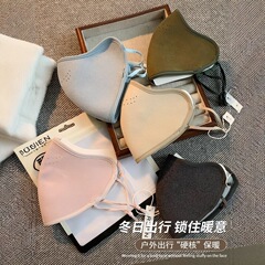 秋冬季澳绒保暖口罩女高颜值防风防寒脸基尼男户外骑行透气面罩潮