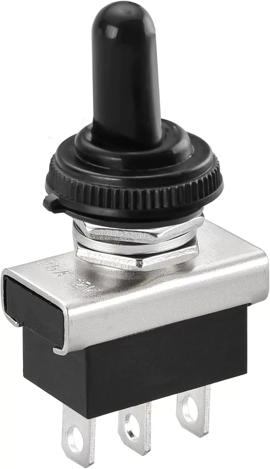 Heschen Kippschalter aus Metall, 12 V, 25 A, SPDT, Ein \/Aus \