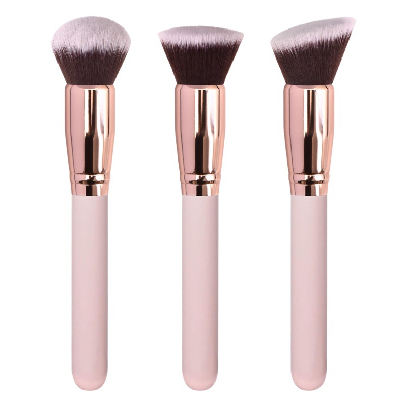 Producto estrella de Biyoyi: brocha individual para rubor, brocha para contorno, brocha para polvos, herramienta de maquillaje, brocha para base, disponible en stock para envíos internacionales.