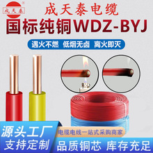 深圳成天泰國標 WDZB-BYJ1.5/2.5/4/6多平方低煙無鹵阻燃消防電線