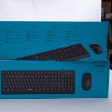 雷柏 NX1500有线USB键盘鼠标套装 商务办公家用台式机笔记本通用