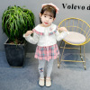 Demi-season trousers, dress, skirt, set, 2021 collection, Korean style, long sleeve, 3 piece set