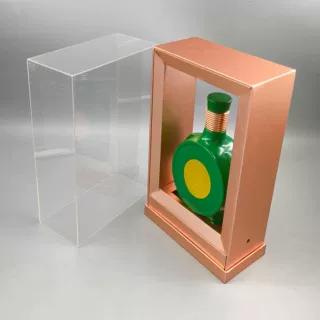 深圳厂家批发透明白酒盒1斤装亚克力酒盒有机玻璃PET酒盒包装礼盒
