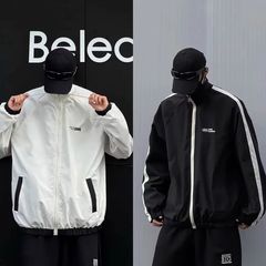 双面穿外套美式高街外套男女复古小众春秋季新款潮牌百搭夹克薄款